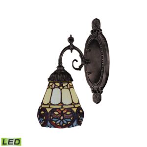Mix-N-Match 1-Light LED Wall Sconce in Tiffany Bronze