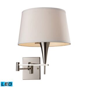 Swingarms 1-Light LED Wall Sconce in Polished Chrome
