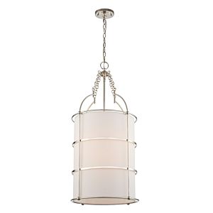  Carson  Contemporary Chandelier in Polished Nickel