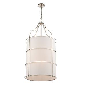  Carson  Contemporary Chandelier in Polished Nickel