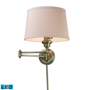 Westbrook 1-Light LED Wall Sconce in Antique Brass
