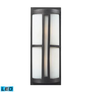 Trevot 2-Light LED Outdoor Wall Sconce in Graphite