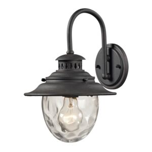 Searsport 1-Light Outdoor Wall Sconce in Weathered Charcoal