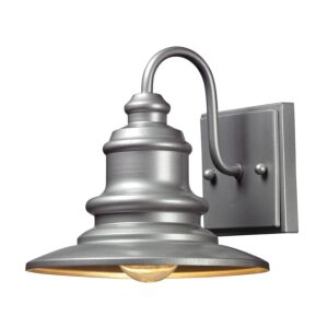 Marina 1-Light Outdoor Wall Sconce in Matte Silver