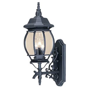 Chateau 3-Light Wall Sconce in Matte Black