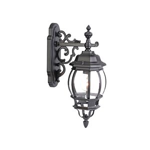 Chateau 1-Light Wall Sconce in Matte Black
