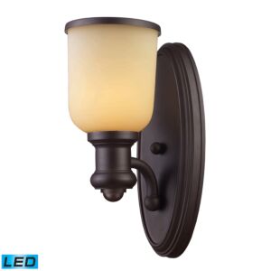 Brooksdale 1-Light LED Wall Sconce in Oiled Bronze