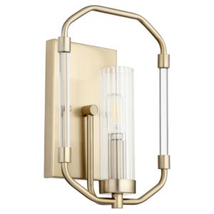 Quorum Citadel 11 Inch Wall Sconce in Aged Brass