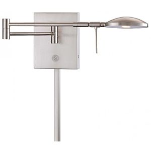 George Kovacs George's Reading Room 6 Inch Wall Lamp in Brushed Nickel