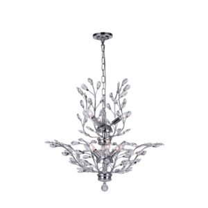 CWI Lighting Ivy 9 Light Chandelier with Chrome finish