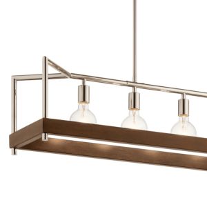 Kichler Tanis 5 Light Rustic Chandelier in Auburn Stained Finish