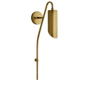 Trentino 1-Light Wall Sconce in Natural Brass