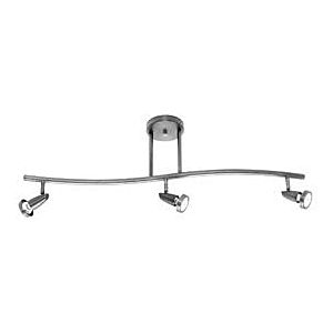 Access Mirage 3 Light 3 Inch Ceiling Light in Brushed Steel