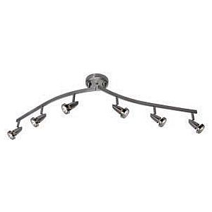 Access Mirage 6 Light 3 Inch Ceiling Light in Brushed Steel