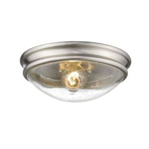 Millennium Seeded Glass Ceiling Light in Brushed Nickel