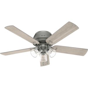 Shady Grove 3-Light 52" Ceiling Fan in Matte Silver