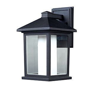 Z-Lite Mesa 1-Light Outdoor Wall Sconce In Black