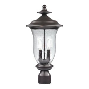Trinity 2-Light Outdoor Post Mount in Oil Rubbed Bronze