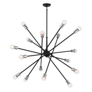 Armstrong 16-Light Chandelier in Black