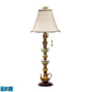 Tea Service 1-Light LED Table Lamp in Multicolor