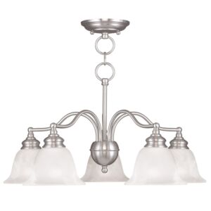 Essex 5-Light Chandelier with Ceiling Mount in Brushed Nickel