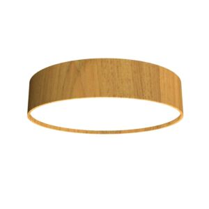 Cylindrical LED Ceiling Mount in Louro Freijo