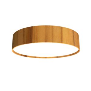 Cylindrical LED Ceiling Mount in Teak