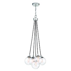 Craftmade Que 5 Light Chandelier in Chrome
