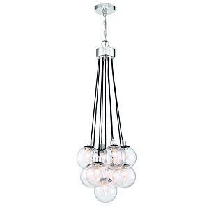 Craftmade Que 9 Light Chandelier in Chrome