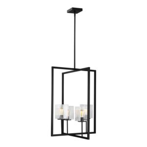 Mitte 4-Light Hall with Foyer in Midnight Black