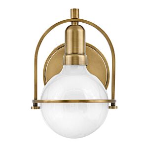 Hinkley Somerset 1-Light Bathroom Vanity Light In Heritage Brass