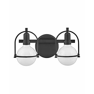 Hinkley Somerset 2-Light Bathroom Vanity Light In Black