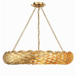 Broche 8-Light Pendant in Antique Gold