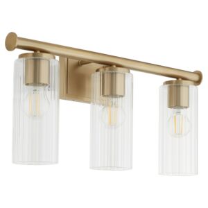 Juniper 3-Light Bathroom Vanity Light in Aged Brass