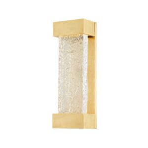 Wharton 1-Light LED Wall Sconce in Aged Brass