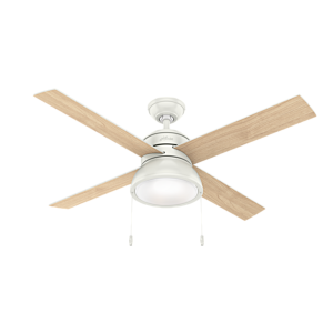 Hunter LOKI 2 Light 52 Inch Indoor Ceiling Fan in Fresh White