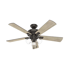 Hunter Crestfield 3 Light 52 Inch Indoor Ceiling Fan in Noble Bronze