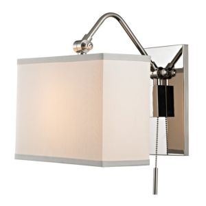 Hudson Valley Leyden 14 Inch Wall Sconce in Polished Nickel