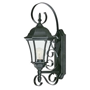New Orleans 1-Light Wall Sconce in Matte Black