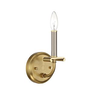 Craftmade Stanza Wall Sconce in Brushed Polished Nickel with Satin Brass