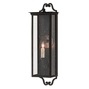 Currey & Company 24 Inch Giatti Small Outdoor Wall Sconce in Midnight