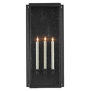 Wright 3-Light Outdoor Wall Sconce in Midnight
