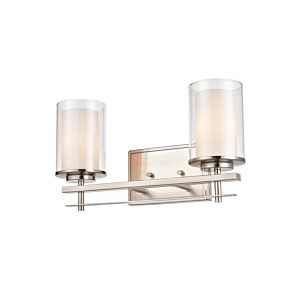 Millennium 2 Light Wall Sconce in Brushed Nickel