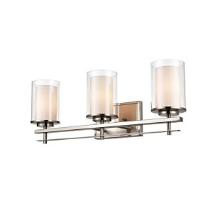Millennium 3 Light Wall Sconce in Brushed Nickel