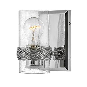Hinkley Nevis 1-Light Bathroom Vanity Light In Polished Nickel