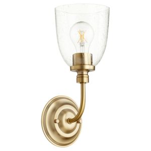 Quorum Rossington 13 Inch Wall Sconce in Aged Brass with