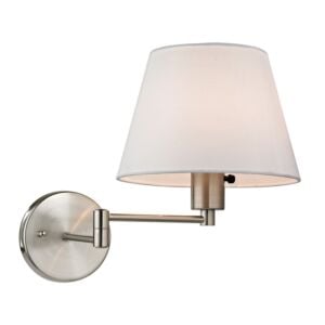 Avenal 1-Light Wall Sconce in Brushed Nickel
