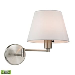 Avenal 1-Light LED Wall Sconce in Brushed Nickel