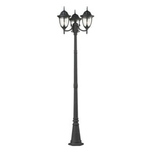 Central Square 3-Light Outdoor Post Mount in Textured Matte Black
