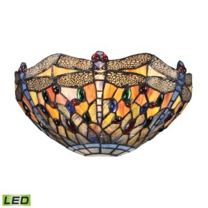 Dragonfly 1-Light LED Wall Sconce in Dark Bronze